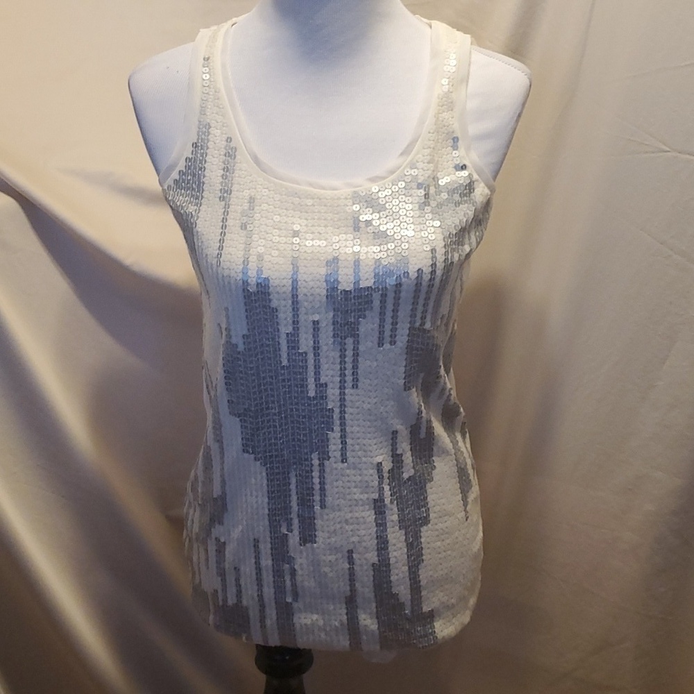 Ann Taylor Sequin Tank SZ SM